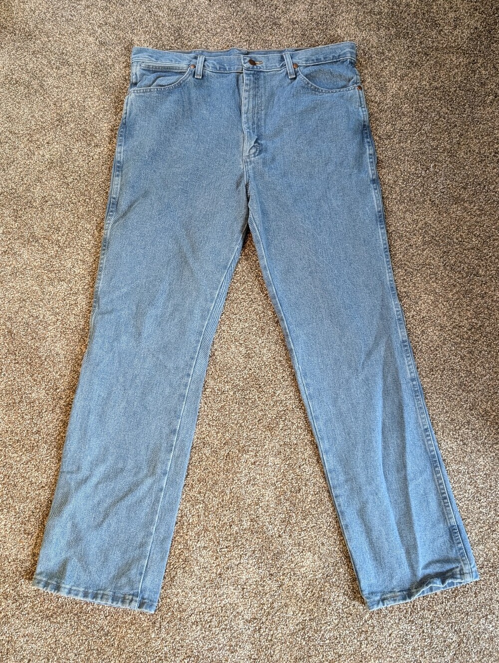 Wrangler 936ATW Slim Fit Jeans 36x32 Light Wash Vintage Denim